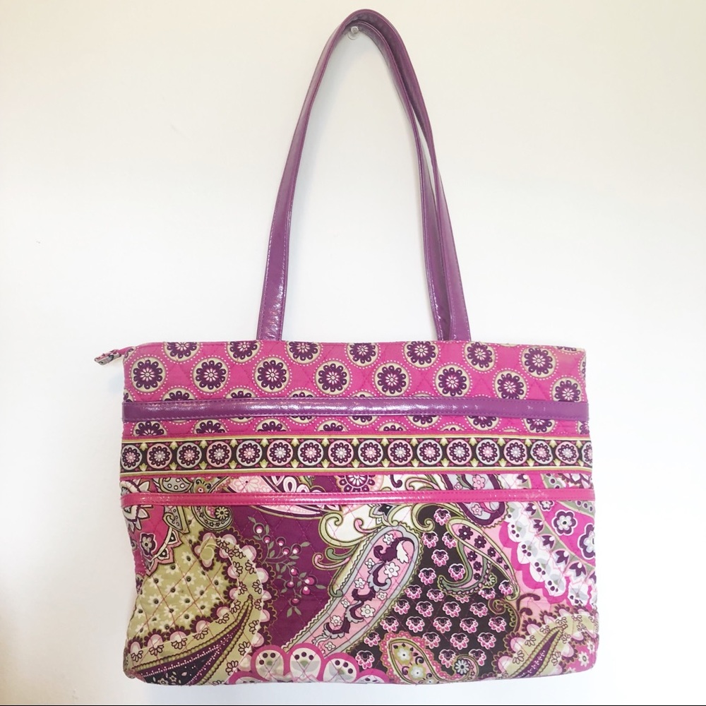 Vera Bradley large tote paisley pink